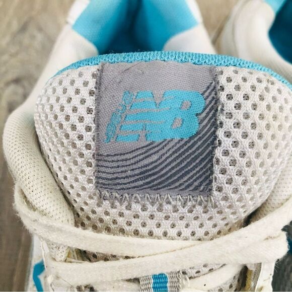 New Balance 496 V2 White Blue Athletic Running Shoes Sneakers Womens Size 7 - Picture 7 of 12